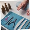 Baluue 2pcs Stainless Steel Eyebrow Scissors Practical Eyebrow Trimmers for Travel Home Use Lightweight Portable Beauty Tools for Beard Eyelash Care view 4
