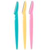 FRCOLOR 24pcs Stainless Steel Eyebrow Scraper Portable Plastic Facial Hair Trimmer Stylish Shaver Beauty Tool Random view 1