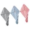 Baluue 3pcs Absorbent Hair Turban Quick Dry Hair Cap for Women Microfiber Towel Turban for Wet Plop Wrap Drying Wrap Hat view 1