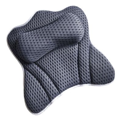 Didiseaon Bathtub Pillow Suction Cups for Comfortable Neck Support Ergonomic Bath Rest for Spa and Soaking Tub Breathable and Quick-Dry Design for Relaxing Bathing Experience