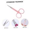 Baluue 4pcs Stainless Steel Eyebrow Scissors and Trimmers for Precise Eyebrow Grooming Comfortable Grip Handle Beauty Tool for Eyelash and Brow Makeup view 4