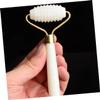 FOMIYES 3 Pcs Single Head Jade Roller Facial Massage Tool Face Shaping Massager Alloy Handle Portable view 2