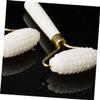 FOMIYES 3 Pcs Single Head Jade Roller Facial Massage Tool Face Shaping Massager Alloy Handle Portable view 4