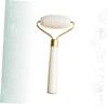 FRCOLOR Jade Guasha Facial Roller for Face Gua Sha Face Massager Portable Beauty Tool view 3
