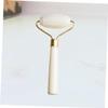 FRCOLOR Jade Guasha Facial Roller for Face Gua Sha Face Massager Portable Beauty Tool view 4