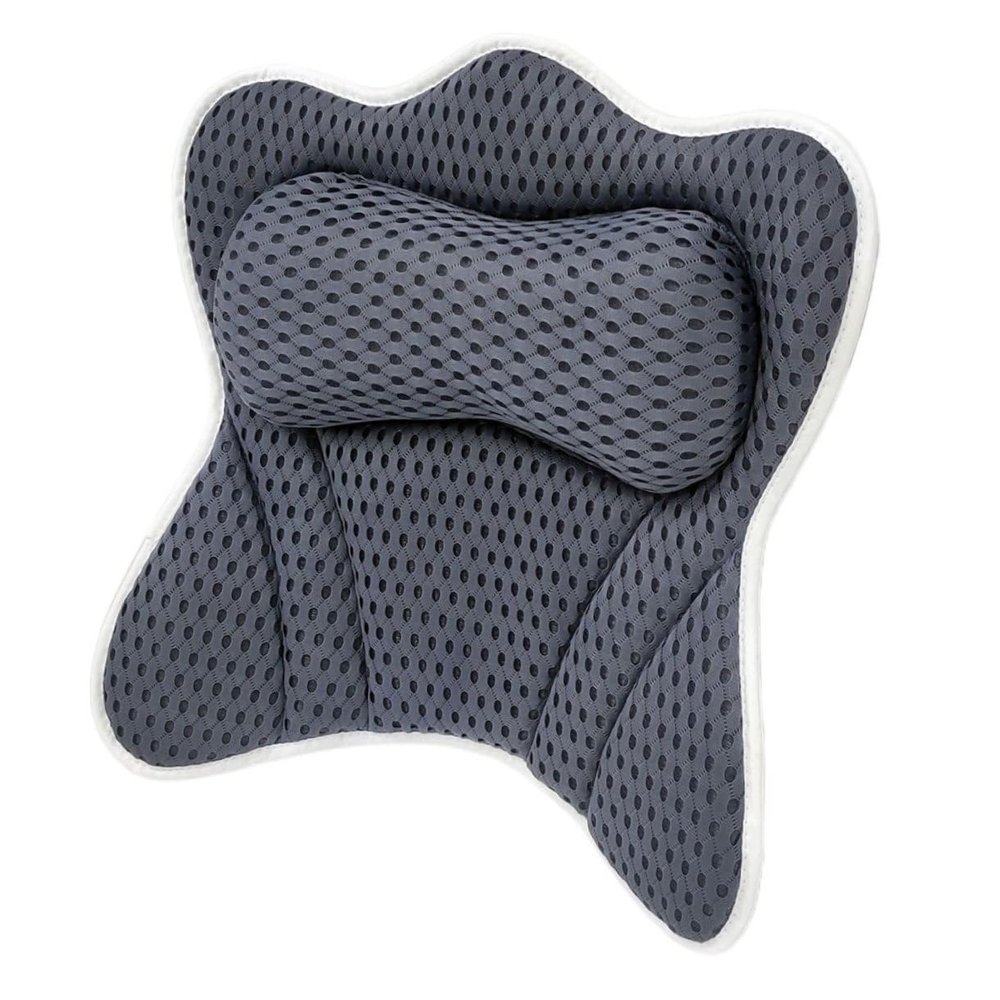 FOMIYES Bathtub Pillow with Cups for Comfortable Support Ergonomic Bath Pillow for Soaking Tubs Quick-Dry Breathable Design for Spa and Relaxation