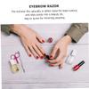 minkissy 6pcs Eyebrow Trimming Tools Stainless Steel Scissors for Precise Grooming Portable Design for Eyebrow Nose Hair and Facial Hair Care for Home and Travel Use view 2