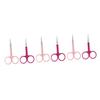 FOMIYES 6pcs Professional Men Eyebrow Trimmer Stainless Steel Hair Comb Scissors for Brows Straight Tip Grooming Tool view 1