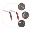 NOLITOY 2pcs Razor Men Shaving Tool Vintage Style Double Edge Razor Blade Wood Handle Safe view 4