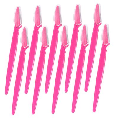 Didiseaon 10pcs Portable Eyebrow Trimmer Eyebrow Easy to Use for Travel Hard Material Non-Slip Grip