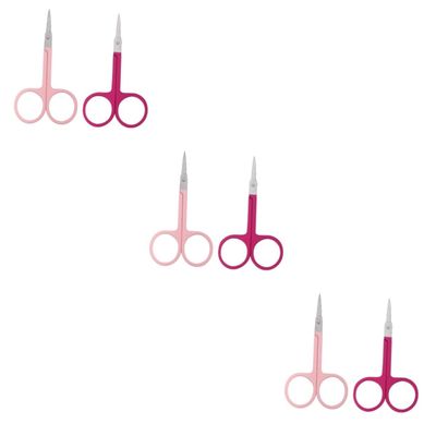 FOMIYES 6pcs Men Eyebrow Scissors Brow Scissors Professional Eyebrow Razor Practical Tool for Home Salon