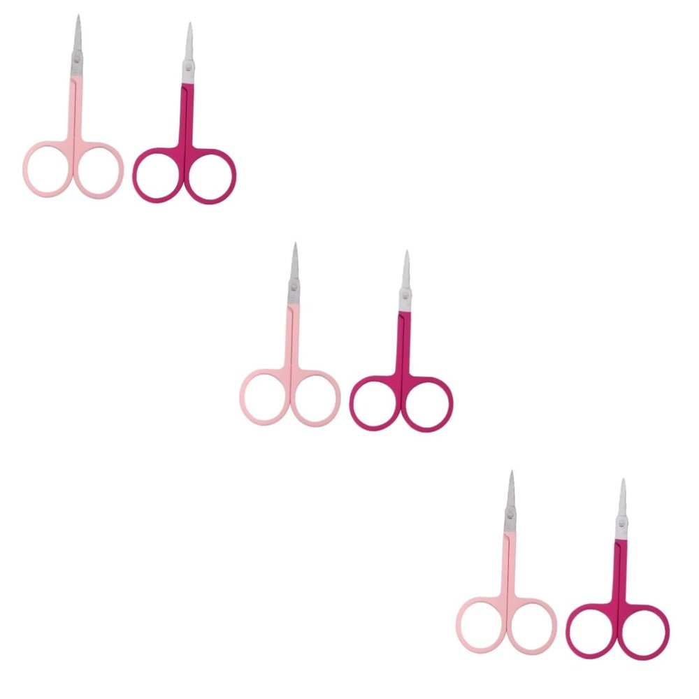 FOMIYES 6pcs Men Eyebrow Scissors Brow Scissors Professional Eyebrow Razor Practical Tool for Home Salon