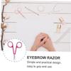FOMIYES 6pcs Men Eyebrow Scissors Brow Scissors Professional Eyebrow Razor Practical Tool for Home Salon view 4