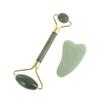 Baluue Jade Facial Scraping Plate and Roller Set Care Tool for Facial Massage and Relaxation for and Wellness Routine view 1