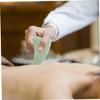 Baluue Jade Facial Scraping Plate and Roller Set Care Tool for Facial Massage and Relaxation for and Wellness Routine view 2