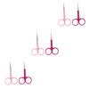 NOLITOY 6pcs Stainless Steel Eyebrow Scissors and Trimmers Portable Eyebrow Shaper for Precise Grooming for Beard and Eyelashes Easy to Use Beauty Tool view 1