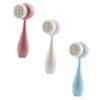 NOLITOY 3pcs Silicone Face Brush for Deep Cleansing Gentle Facial Scrubber for Skin Care Dual-Sided Manual Cleansing Tool White Blue and Pink for Removing Dirt Blackheads and Makeup view 1