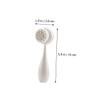 NOLITOY 3pcs Silicone Face Brush for Deep Cleansing Gentle Facial Scrubber for Skin Care Dual-Sided Manual Cleansing Tool White Blue and Pink for Removing Dirt Blackheads and Makeup view 2