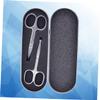 Didiseaon 2pcs Stainless Steel Eyebrow Nose Hair Scissors Set Precision Trimmer with Rounded Tips for Safe Grooming Men and Women Personal Care view 2
