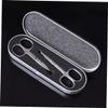 Didiseaon 2pcs Stainless Steel Eyebrow Nose Hair Scissors Set Precision Trimmer with Rounded Tips for Safe Grooming Men and Women Personal Care view 3