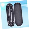 Didiseaon 2pcs Stainless Steel Eyebrow Nose Hair Scissors Set Precision Trimmer with Rounded Tips for Safe Grooming Men and Women Personal Care view 4