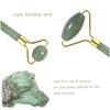 FRCOLOR Skin Care Massager Tool Set Jade Face Massager Roller and Scraping Plate Natural for Muscle Adhesions and Scarring view 4