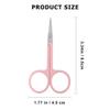 minkissy 4pcs Stainless Steel Eyebrow Scissors and Trimmers Portable Beauty Tool for Eyebrow Beard and Eyelash Grooming Easy to Use and Convenient for Travel view 4
