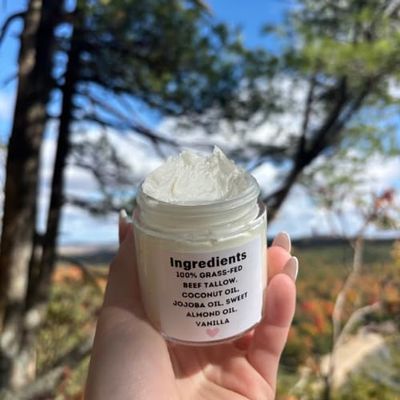 Compassionate Carnivore 100% Natural, Handmade, Grass-Fed Whipped Vanilla Body Butter 4oz