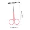 Didiseaon 6pcs Stainless Steel Eyebrow Trimmers Curved Scissors Tool for Eyebrow Grooming and Facial Hair Removal Lightweight and Easy to Use for Home Travel view 2