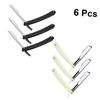 FOMIYES 6pcs Manual Beard Razor Holder for Men Traditional Shaving Tool for Hair Salon and Personal Use Includes White and Black Holders Included view 2