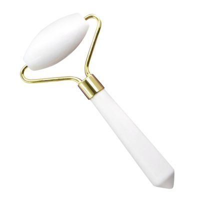 Didiseaon 1pc Natural White Jade Facial Massager Gua Tool for Face Neck Skin Care Massage Roller Beauty Tool for Redness Puffiness Relief