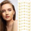 10 Pcs Glitter Freckles Face Tattoo Gold Stars Designs Temporary Tattoos | Holiday Freckle Makeup Patches Waterproof Faux Freckles Face Glitter Tattoos for Women Eye Face Accessories view 1