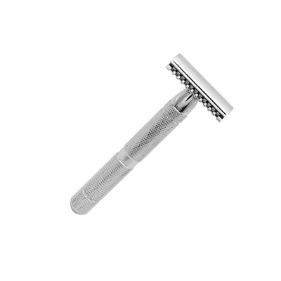 FRCOLOR Stainless Steel Safety Razor for Men Sensitive Skin Shaving Razor Double Edge Blade