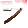 Didiseaon Razor Holder for Men Barber Steel Razor for Men Shaving Tool Easy-open Guard Barber Shop Salon Use view 4