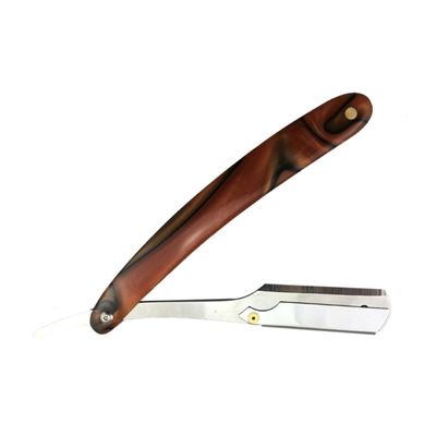 FRCOLOR Portable Razor Holder for Men Barber Shop Accessory Metal Manual Razor Blade Storage for Fine Hair Shaving