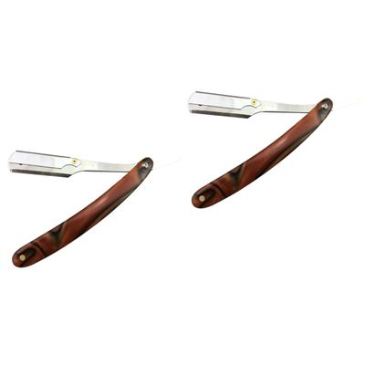 TOVINANNA Pcs Vintage Metal Shaving Razor Men's Safety Razor for Beard Sideburns Short Fine Hair Easy to Open Guard Barber Salon Use