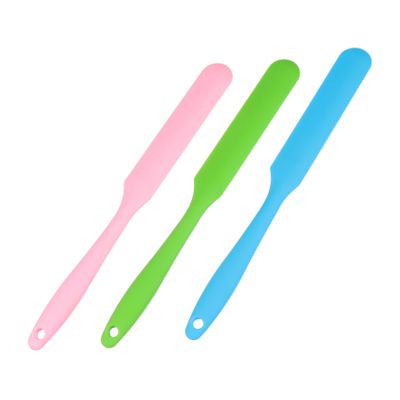 Healeved 3pcs Reusable Silicone Wax Sticks Applicators for Hair Removal Non-stick Design Easy Clean Spatulas for Eyebrow Lip Bikini Waxing