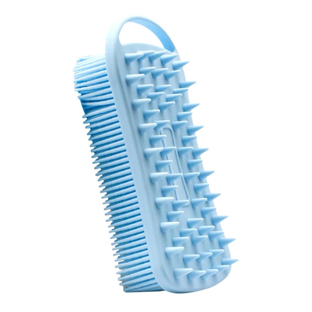 FOYTOKI Silicone Bath Brush Hook Bathing Brush Skin-Friendly Material Non-Skid Handheld Design Daily Cleaning Use