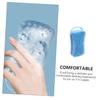 FOYTOKI Silicone Bath Brush Hook Bathing Brush Skin-Friendly Material Non-Skid Handheld Design Daily Cleaning Use view 3