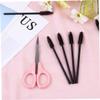 minkissy Professional Eyelash Scissors and Spiral Set 11pc Stainless Steel Makeup Tools for Lash Separation Brow Shaping view 2