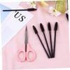 NOLITOY 1set Eyelash Trimming Tool Set Stainless Steel Scissors and Eyelash Applicators for Precision Makeup Application and Eyebrow Shaping Beauty Tools for view 3