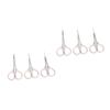 FOMIYES 6pcs Professional Vibrissa Scissors Nose Hair Trimmer Eyebrow Scissor Beauty Care Safety Scissors view 1