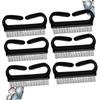 Baluue 6pcs Large Plastic Dust Brushes for Home Cleaning and Manicure Tool Lightweight and Easy to Grip for Fingernails Furniture view 2