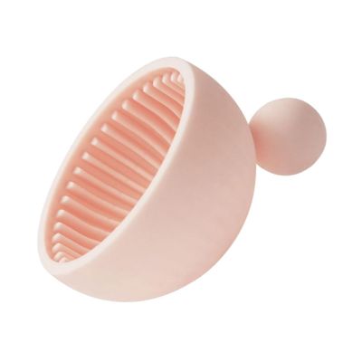 OHPHCALL 1pc Portable Silicone Makeup Brush Cleaning Bowl Makeup Cleaner Pad for Easy and Deep Cleaning for Home and Salon Use Brush Types