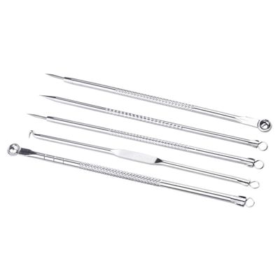Baluue Pimple Popping Tool Kit Acne Remover Tools Facial Cleansing and Storage Case