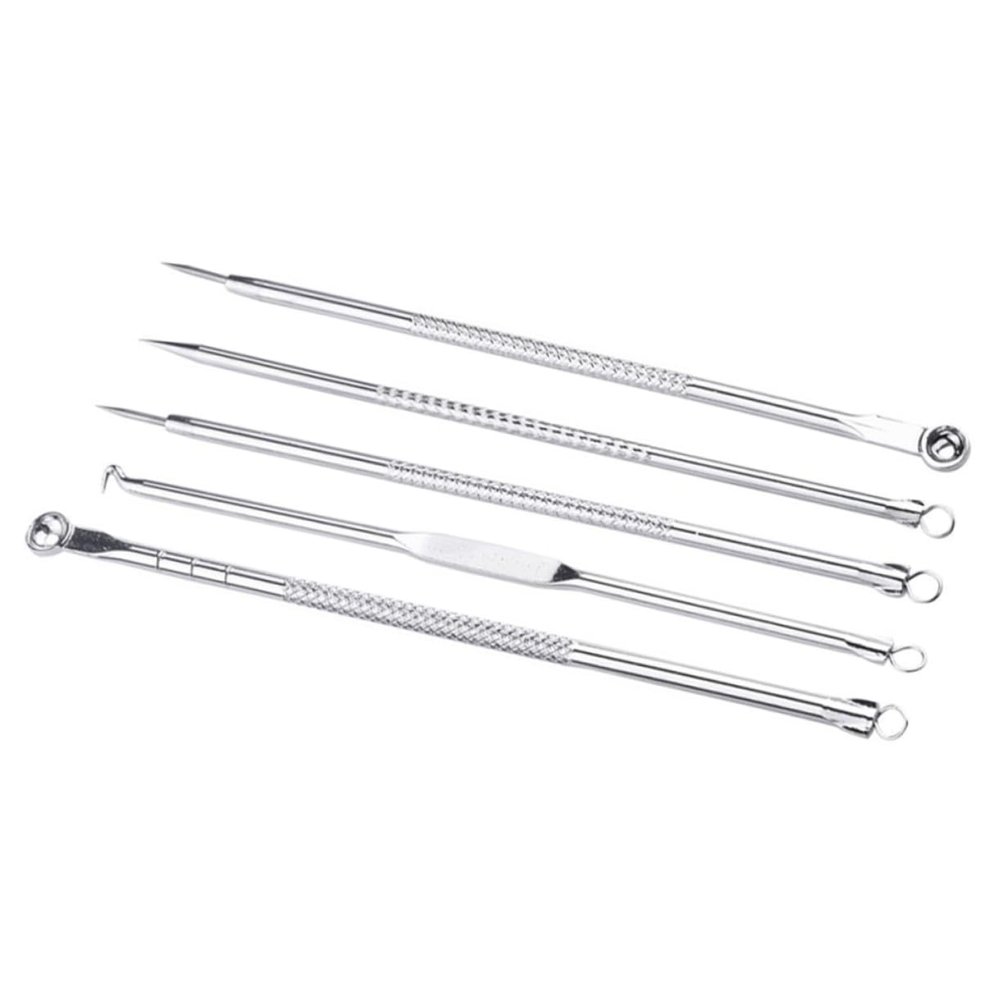 Baluue Pimple Popping Tool Kit Acne Remover Tools Facial Cleansing and Storage Case