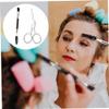 Baluue 4pcs Complete Eyebrow Kit Brush Comb Scissors Women Grooming Tools Easy to Use Maintain Brows view 3