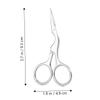 Baluue 4pcs Complete Eyebrow Kit Brush Comb Scissors Women Grooming Tools Easy to Use Maintain Brows view 4