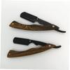 Gogogmee Men Barber Shop Salon Razor Holder Portable Metal Razor Manual Shaving Tool for Beard Sideburns Styling view 3