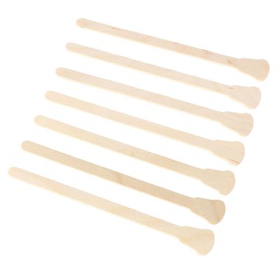HAPINARY 50pcs Disposable Wooden Wax Spatulas for Hair Removal Odorless Applicators for Hot and Strip Wax Rounded Ends for Easy Use Salon Home Diy Color